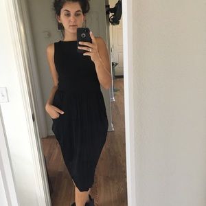 H&M Black Midi Dress